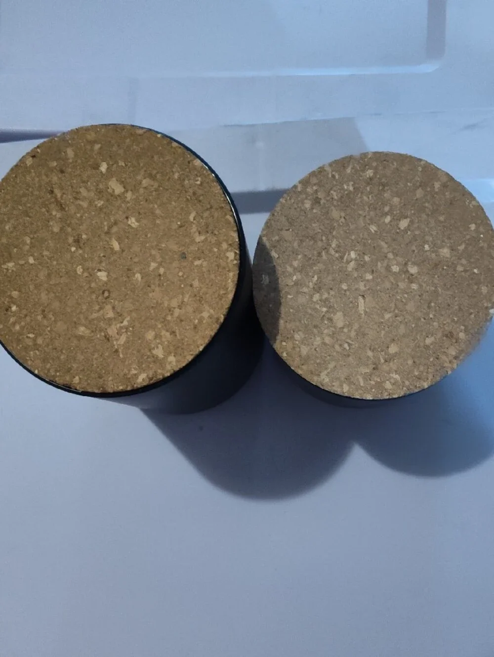 Black Matte Canister Set with Cork Lids - Home Accents